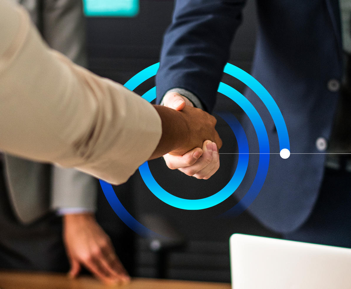 illustrasjon to hender håndtrykk